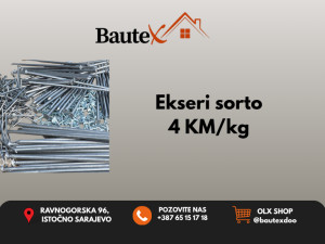 Ekseri sorto 50 - 250mm