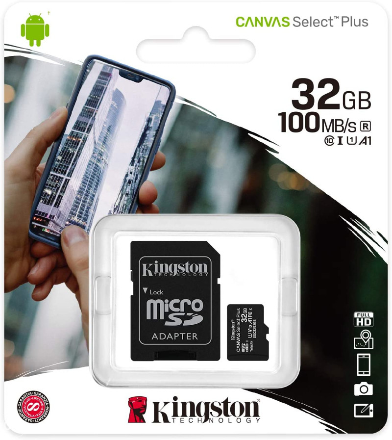 Micro SD card Kingston SDCS2/32GB CANVAS Class 10