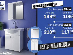 Kupatilski ormarić umivaonik lavabo baza ogledalo