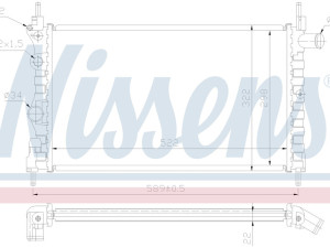 HLADNJAK VODE OPEL KADETT E 1,3-1,4 NOVI TIP
