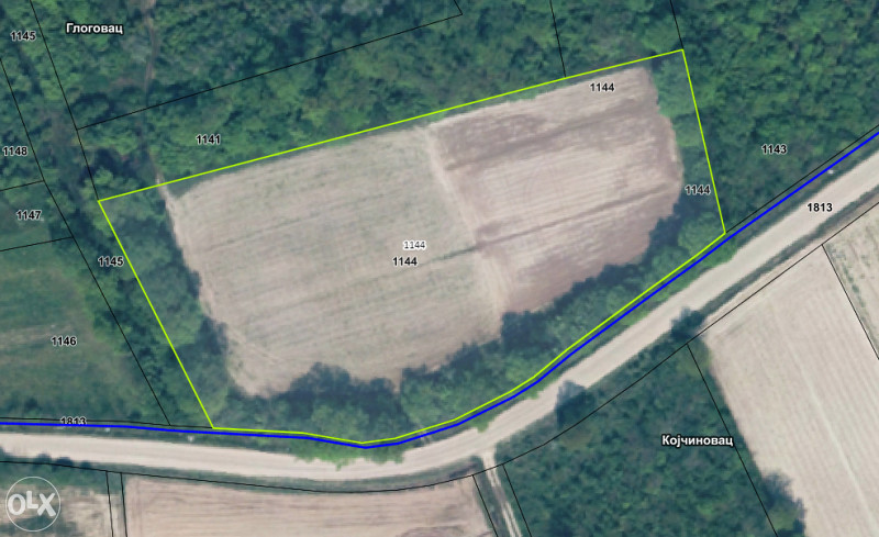 Placevi za vikendice od 500 m2 do 856m2.