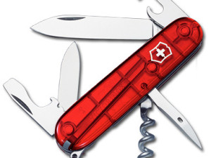 VICTORINOX-Noz Spartan (red) trans
