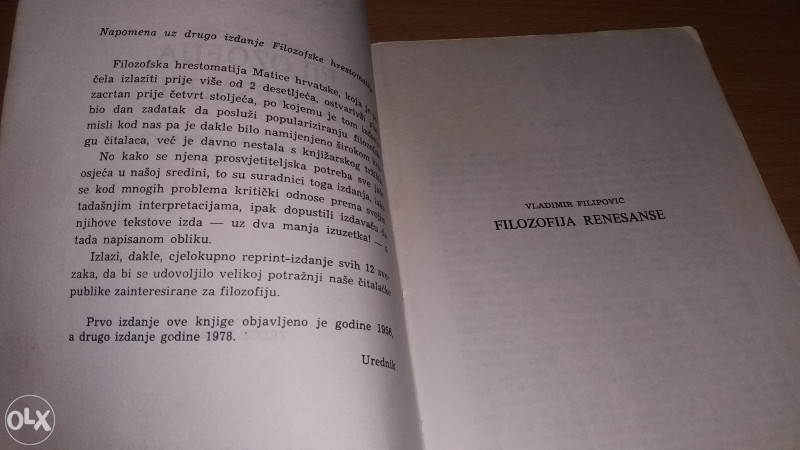 Vladimir Filipović: Filozofija renesanse