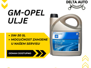 Ulje Opel GM Dexos 2 5W-30 5L / Delta Auto Doo