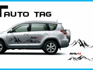 Stikeri i auto naljepnice/naljepnica TOYOTA RAV4!!