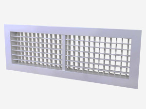 Aluminijska rešetka za ventilaciju 500x250 dvoredna