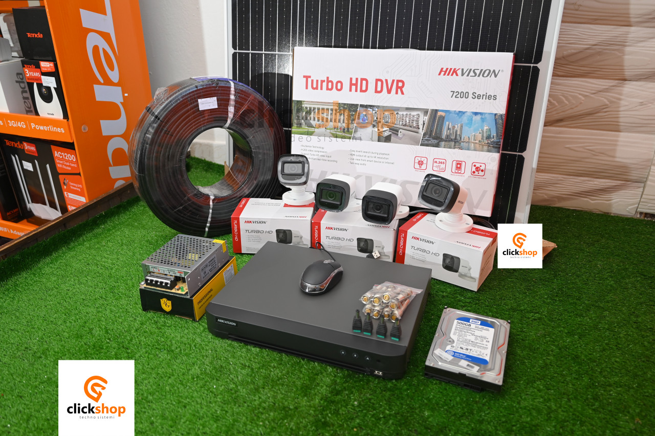 POVOLJNO HIKVISION NOC U BOJI KAMERE 2.0VIDEO NADZOR set ugradnja