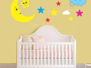 Zidna naljepnica Zvjezdano nebo Zvjezdice Baby zvijezde