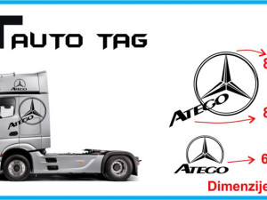 Stikeri i auto naljepnice za kamion MERCEDES ATEGO!