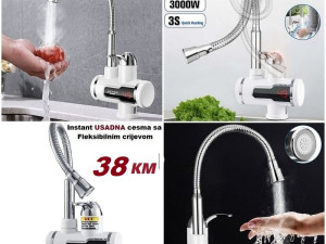 ELEKTRIČNA CESMA - Zidna/Usadna - sa Fleksibilnim crijevom