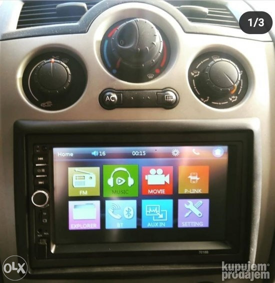 MULTIMEDIA 2 din 7" AUTO RADIO Golf Pezo Audi Opel...multimedija