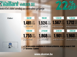 Vaillant električni kotao eloBLOCK SEE 6-28kW (-22%)