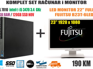 Računar i5 3470/8GB RAM/SSD  + 23" FULL HD MONITOR