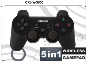 Bežični gamepad 5in1 Connect XL PC i PS 2/3, 10met