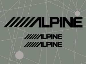 Auto naljepnice Alpine naljepnica stikeri