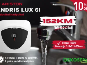 Ariston el. bojler ANDRIS LUX 6l 1,5kW podpultni/AKCIJA -10%