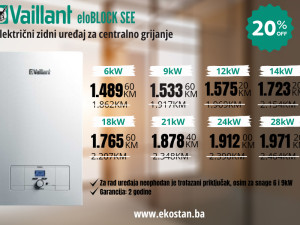 Vaillant električni kotao eloBLOCK SEE 18KW (2.207,00KM -20%)