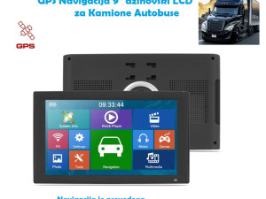 Navigacija GPS 9" XXL LCD za LKW, BUS, Auto Kamion