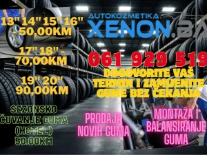 VULKANIZER MONTAZA BALANSIRANJE HOTEL XENON.BA