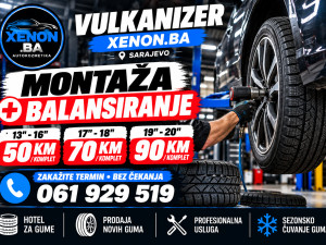 VULKANIZER SARAJEVO MONTAŽA I BALANSIRANJE GUMA XENON.BA