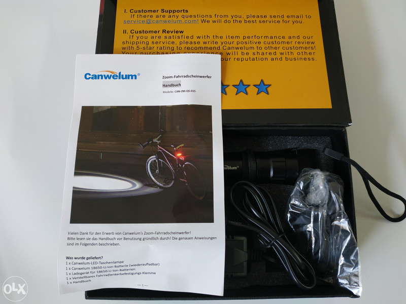 Canwelum High-power CREE LED lampa+18650 punjač