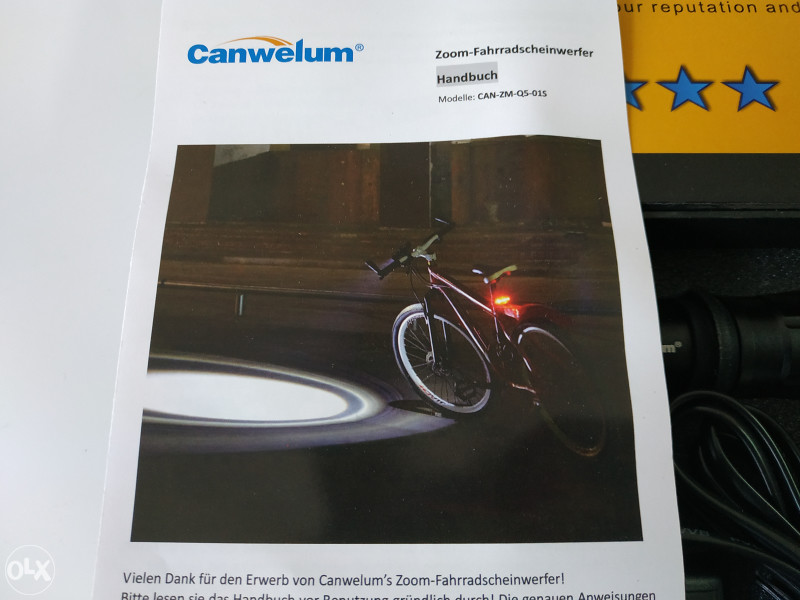 Canwelum High-power CREE LED lampa+18650 punjač
