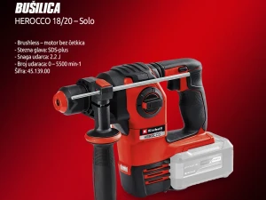 EINHELL HEROCCO 18/20 Li BL SOLO ČEKIĆ BUŠILICA PXC (4513900)