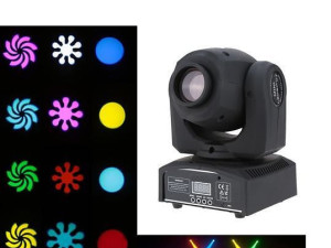 Spot pokretni profi DMX 512, LED RGB Disco