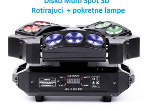 Disko Spot Multi rotirajuci profi DMX