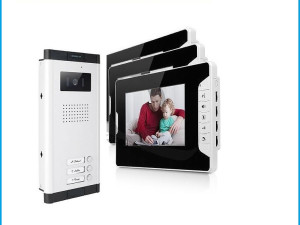 Interfon Video, zvono, za 3 Stana 3x 7 inča LCD