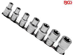 Set nasadnih kljuceva E6 - E16, TORX (BGS 2027)