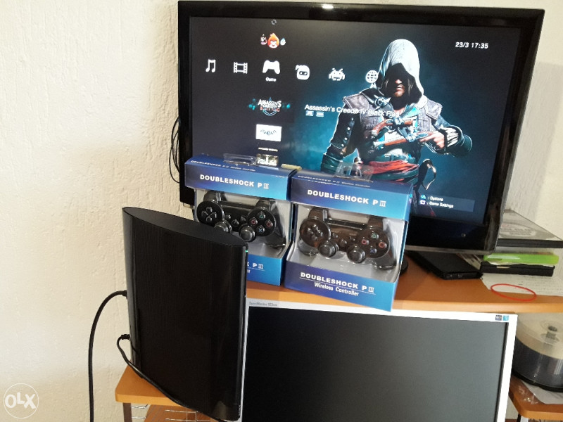 Ps3 super slim 160gb cipovan 20igara pes 22 gta v