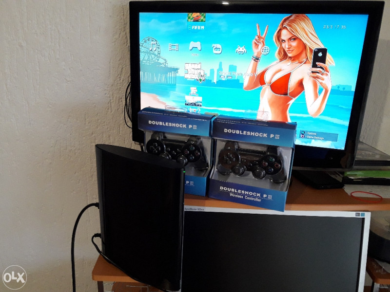 Ps3 super slim 160gb cipovan 20igara pes 22 gta v