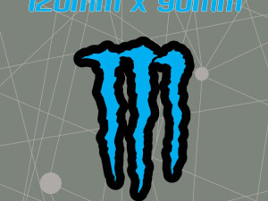 Auto Moto naljepnica Monster Plava NALJEPNICE STIKERI