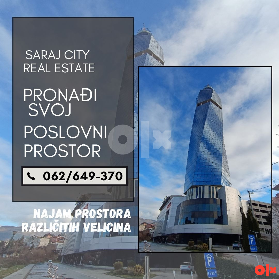 NAJAM POSLOVNI PROSTORI 30-300m2