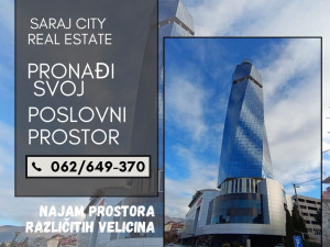 NAJAM POSLOVNI PROSTORI 30-300m2