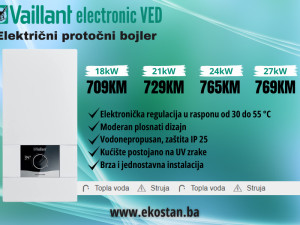 Protočni el. bojler Vaillant electronic VED 18kW-27kW