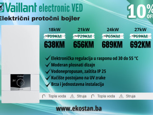 Protočni el. bojler Vaillant electronic VED 18kW-27kW/AKCIJA -10%