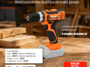 Villager FUSE VLN 3220 akumulatorska bušilica odvijač 18V 35Nm