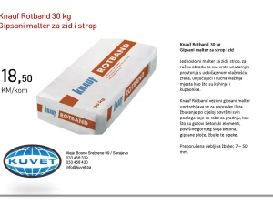 Knauf Rotband 30 kg, gipsana masa za zid