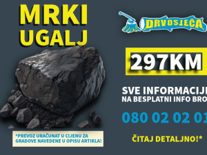 DRVOSJEČA Mrki kameni ugalj (kocka i orah)