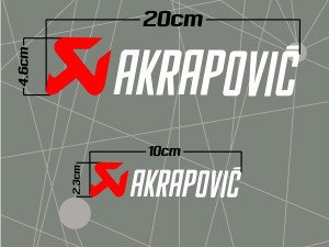 Auto naljepnica AUSPUH AKRAPOVIĆ