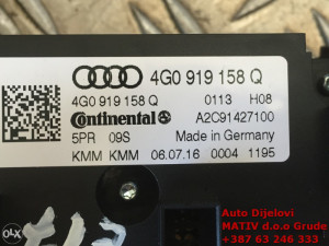Komande klime Audi A6 A7 2016. 4G0919158Q
