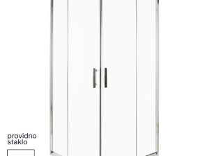 TUŠ KABINA POLUKRUŽNA R90CM 5mm PROVIDNO STAKLO