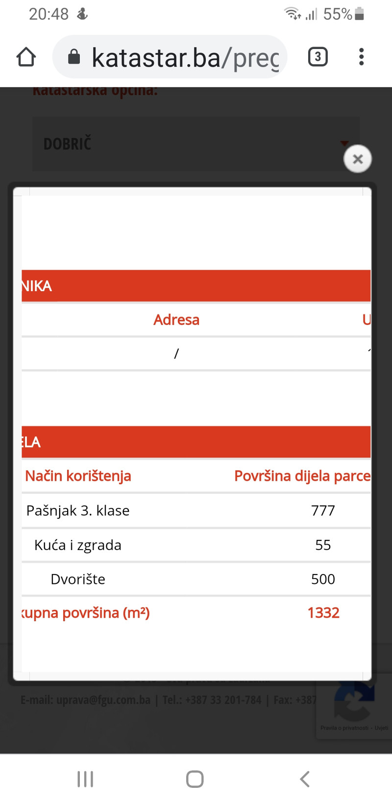 Zemljište  prodaja zamjena Široki Brijeg -Dobrič  prodaja zamjena 3
