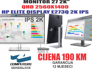 MONITOR HP E273Q  2560x1440 27" IPS 2K Type C