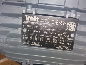 ELEKTRO MOTOR 0.75kW 2900obrt. NOV!