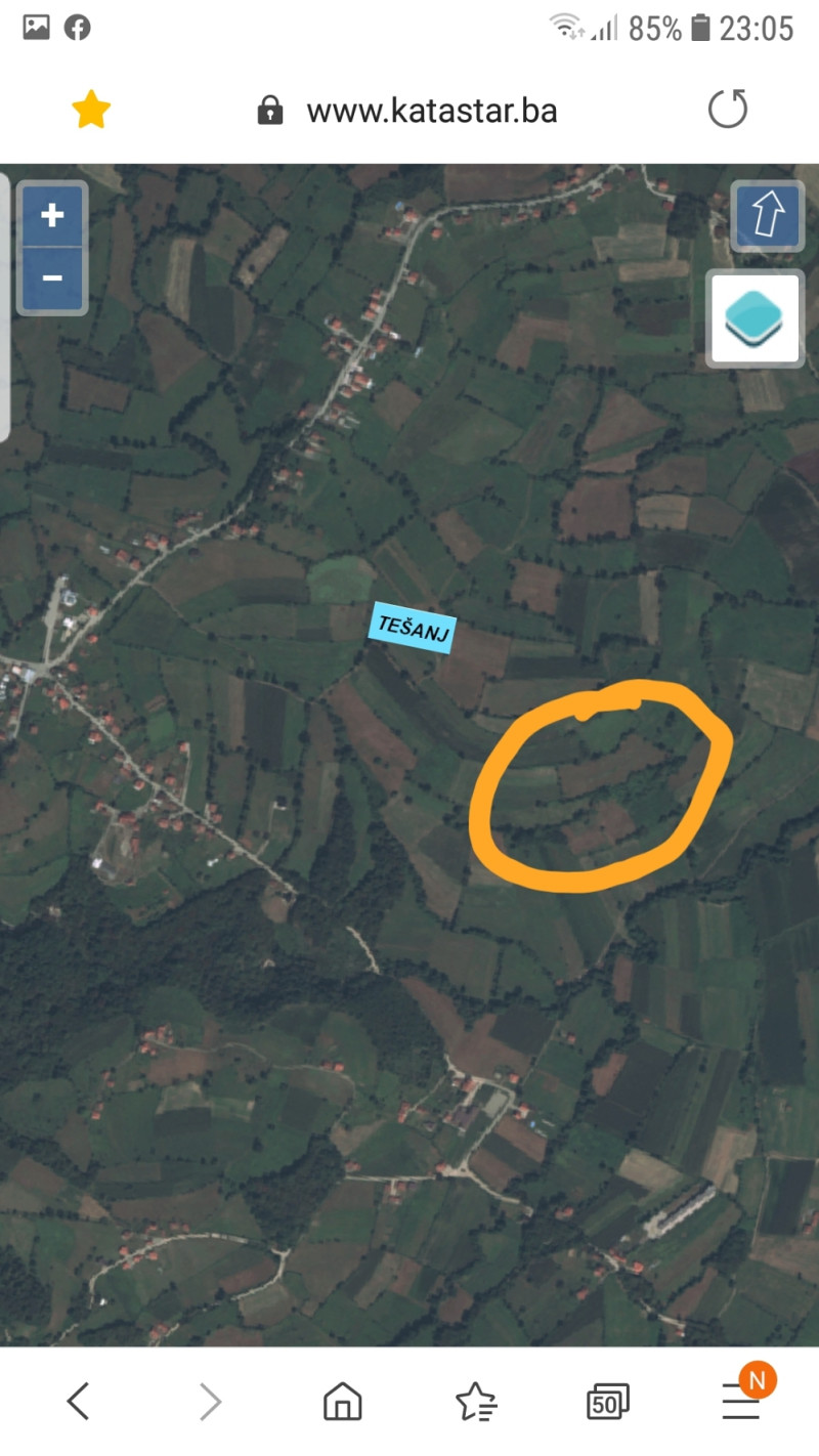 Zemlja zemljište tesanj 9 duluma planje opcina tesanj 4