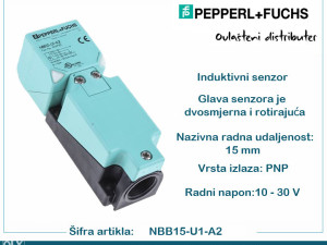 PEPPERL+FUCHS Induktivni senzor NBB15-U1-A2