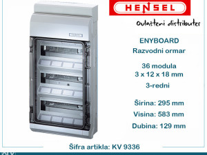 HENSEL Razvodni ormar PVC 295x583x129mm KV 9336